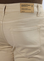 Men's Premium Comfort Fit Stretch Beige Jeans