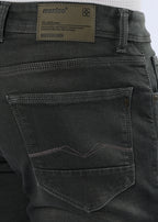 Men's Classic Slim Fit Stretch Charcoal Grey Jeans