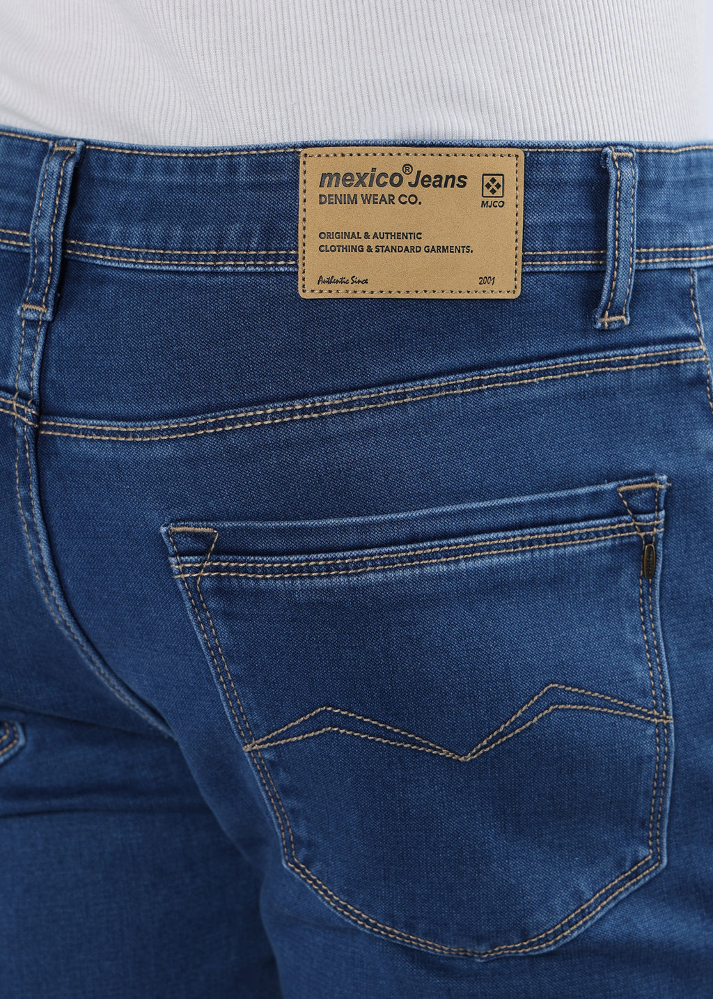 Men's Everyday Comfort Fit Stretch Indigo Jeans