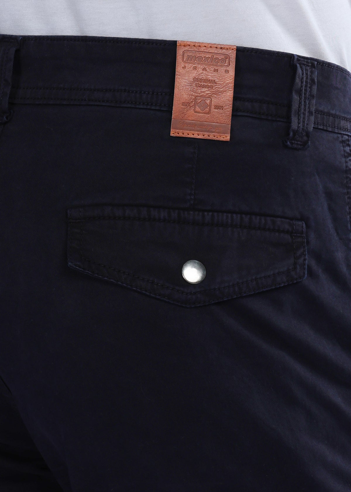 Men's Slim Fit Stretch Dark Blue Cargo