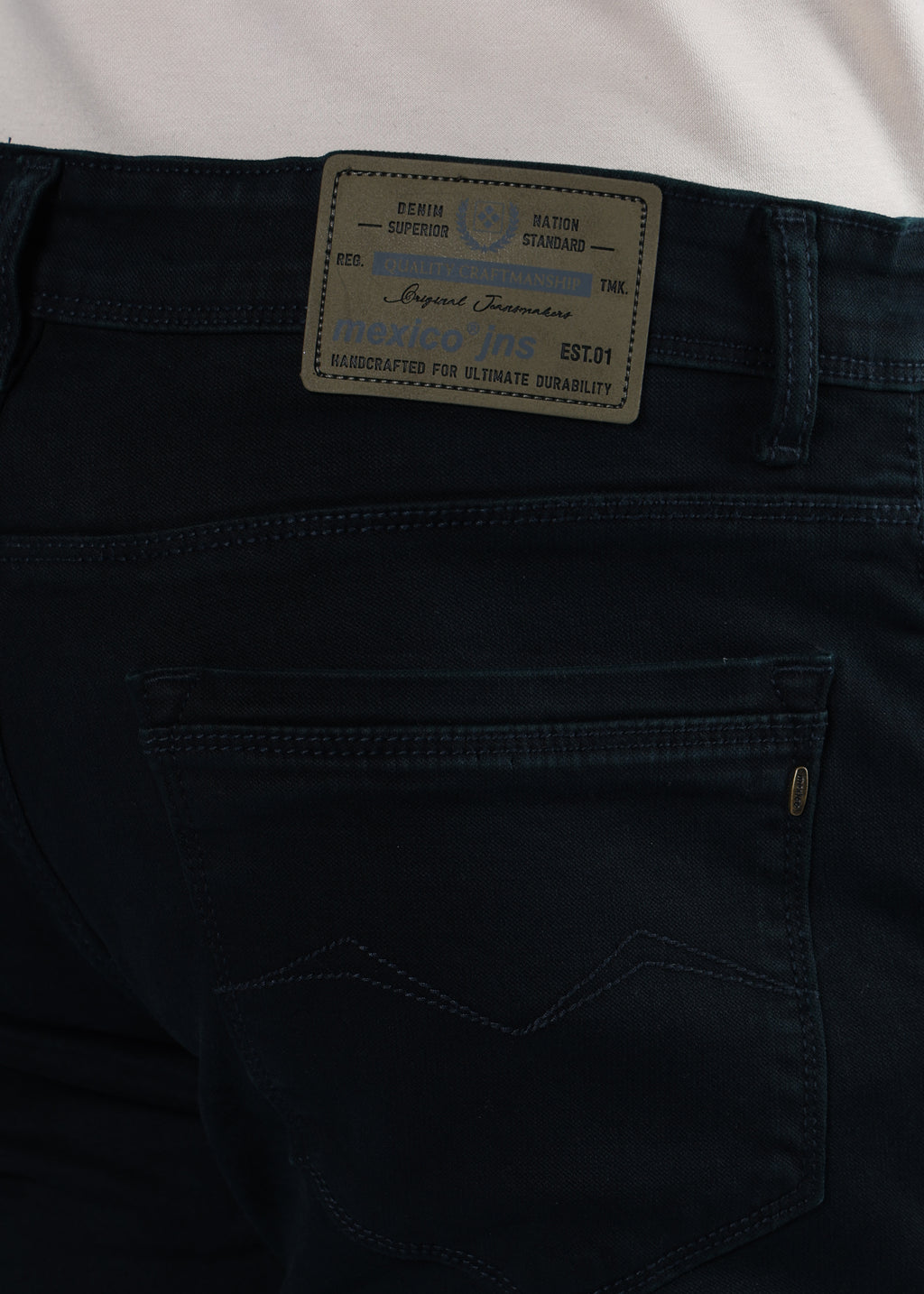 Men's Everyday Comfort Fit Stretch Dark Teal Jeans