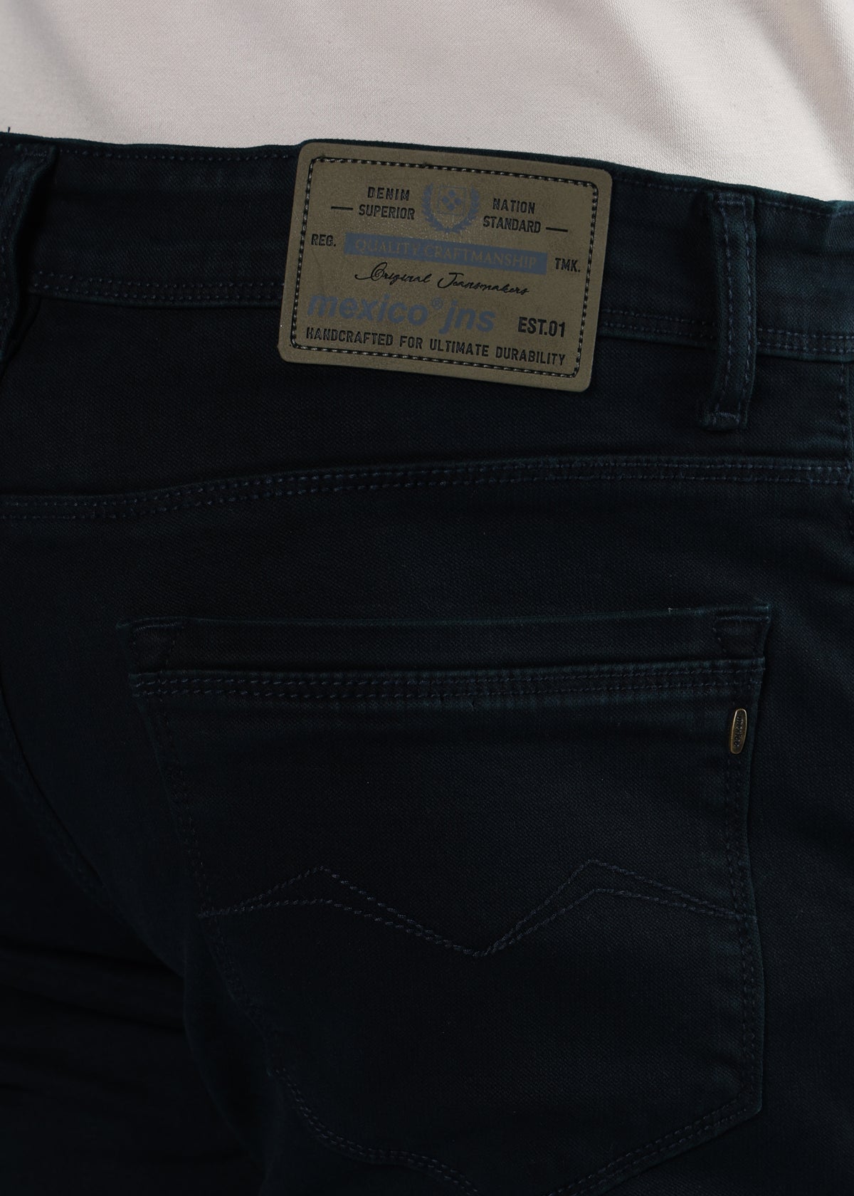 Men's Everyday Comfort Fit Stretch Dark Teal Jeans