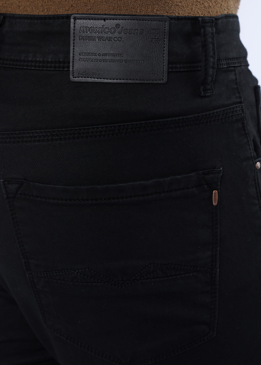 Men's Classic Slim Fit Stretch Black Jeans