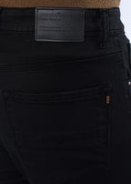 Men's Classic Slim Fit Stretch Black Jeans