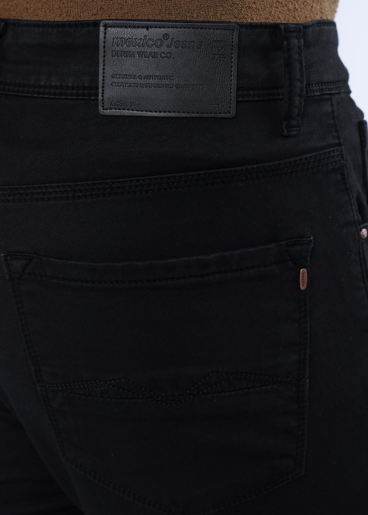 Men's Classic Slim Fit Stretch Black Jeans