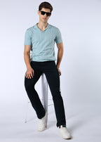Men's Premium Comfort Fit Stretch Dark Teal Jeans