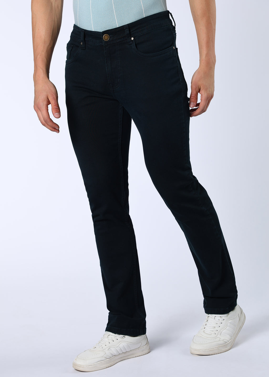 Men's Premium Comfort Fit Stretch Dark Teal Jeans