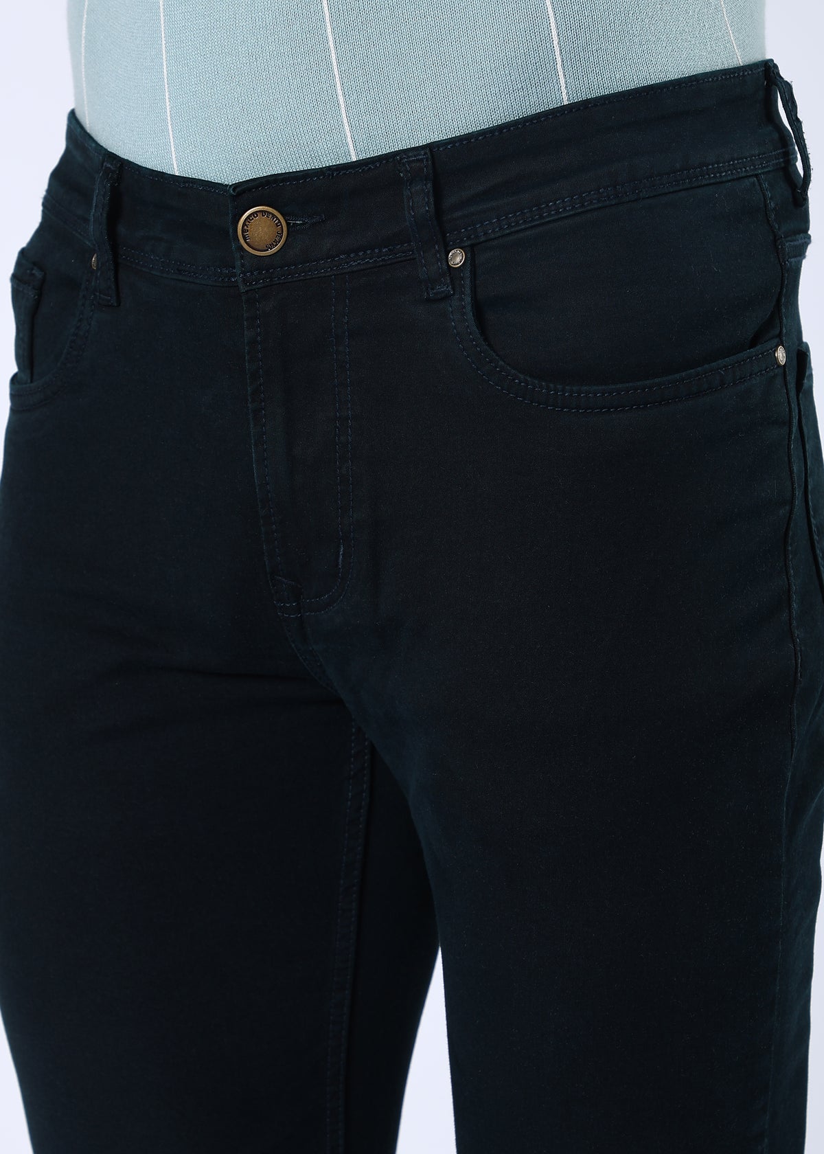 Men's Premium Comfort Fit Stretch Dark Teal Jeans