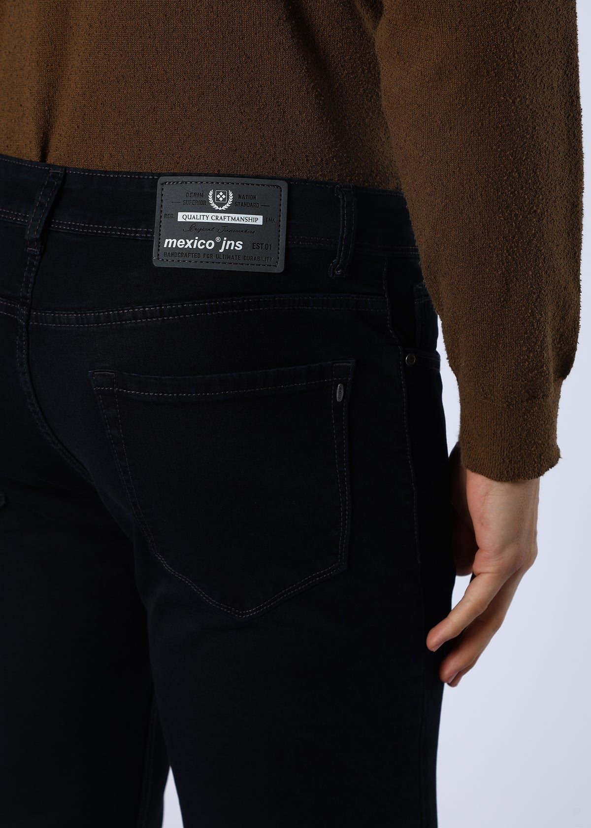 Men's Premium Comfort Fit Stretch Dark Grey Jeans