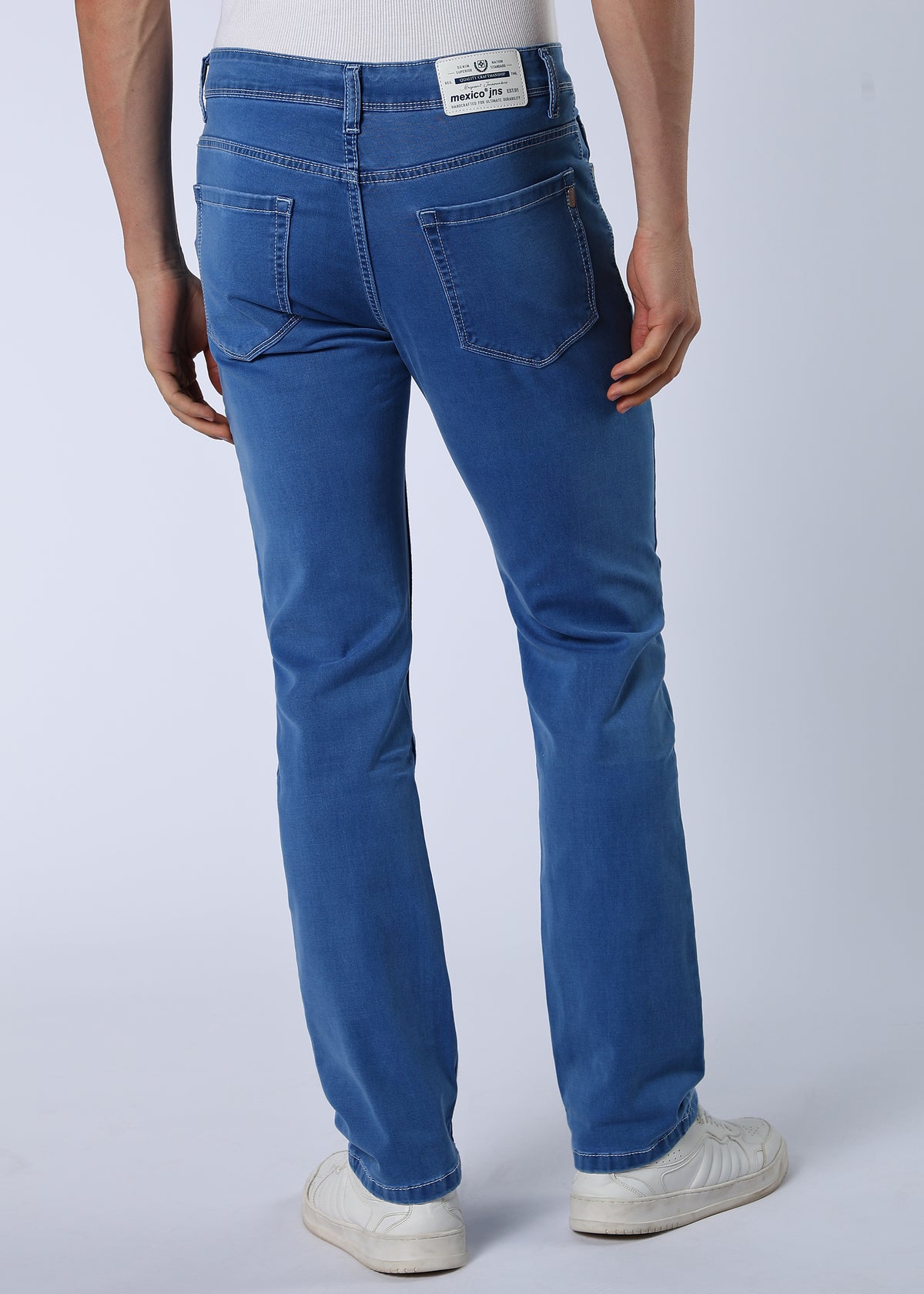 Men's Premium Comfort Fit Stretch Blue Jeans