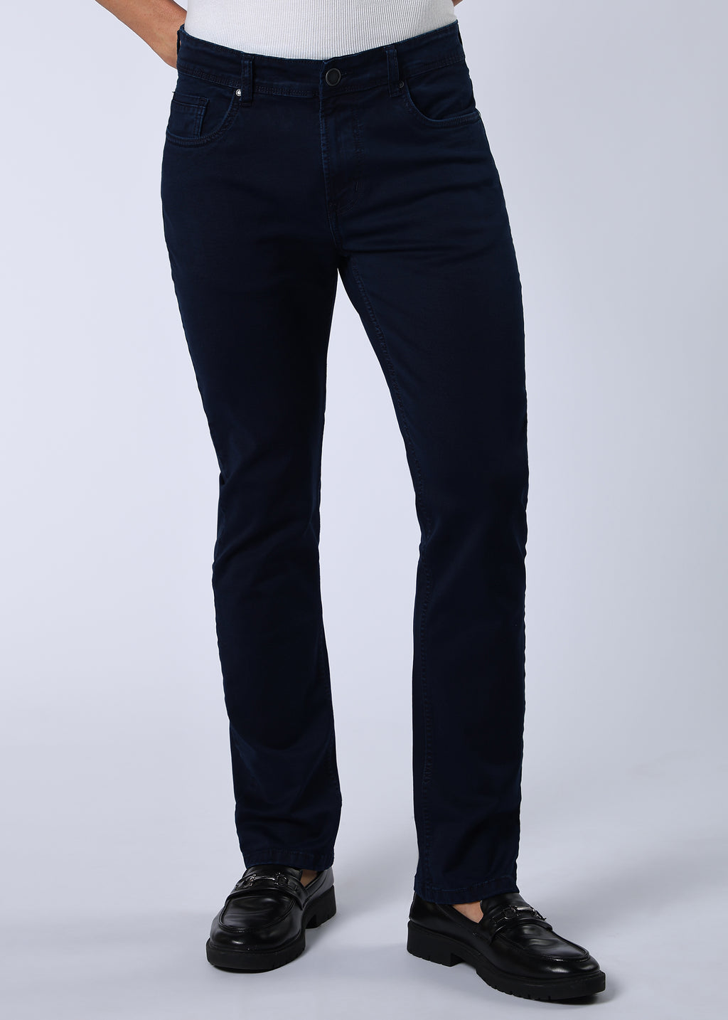 Men's Premium Comfort Fit Stretch Dark Indigo Jeans