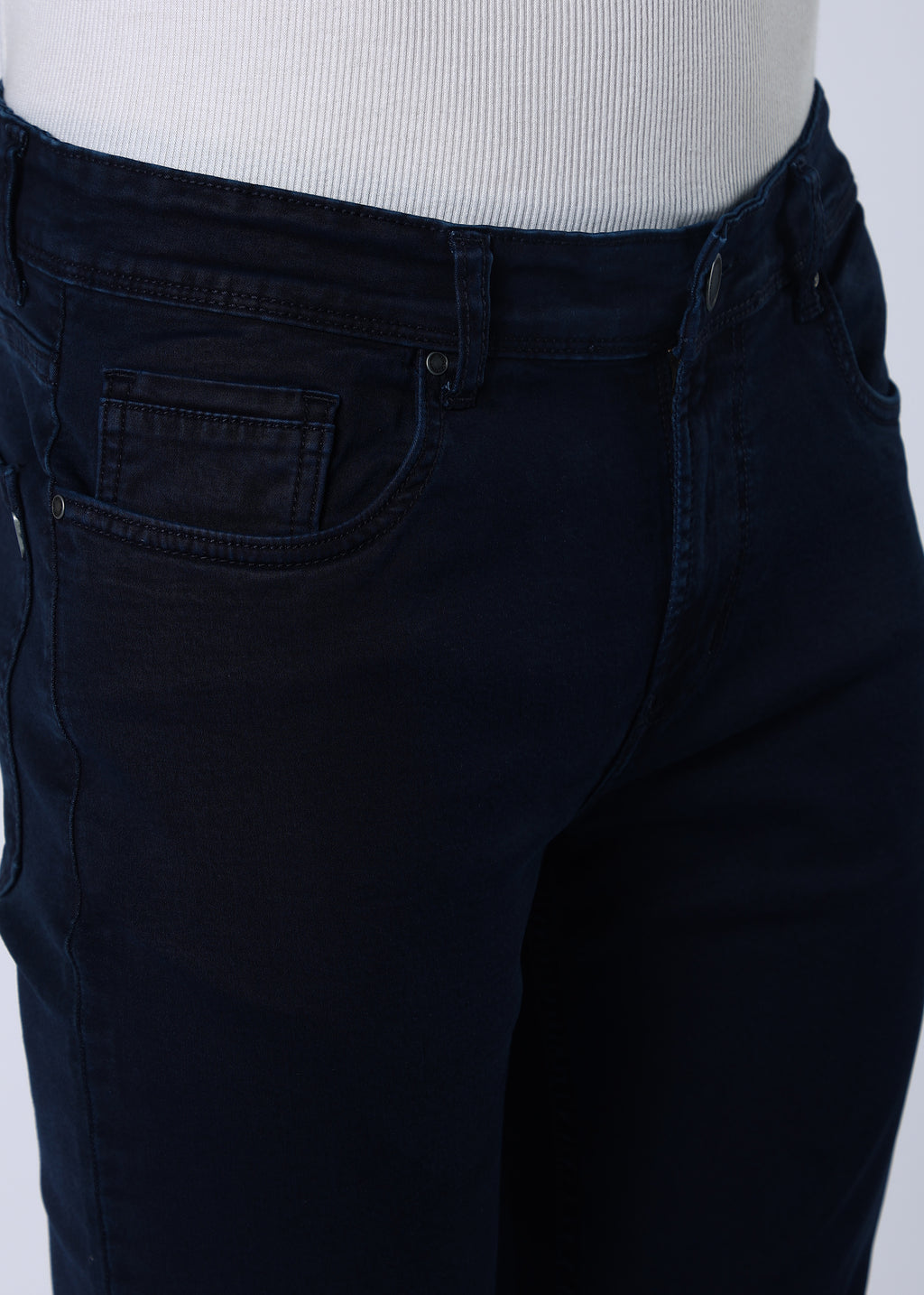 Men's Premium Comfort Fit Stretch Dark Indigo Jeans