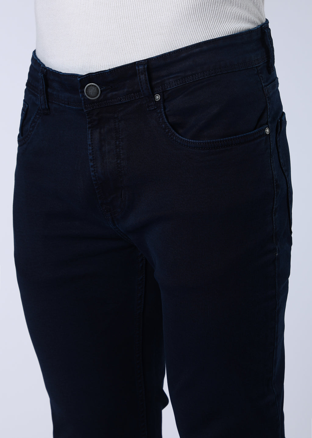 Men's Premium Comfort Fit Stretch Dark Indigo Jeans